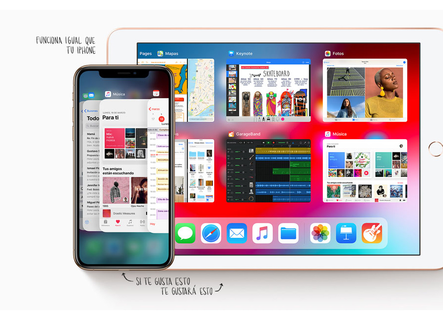 Apple iPad mini 2019 con iPhone