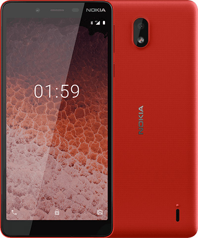 Nokia 1 Plus color rojo
