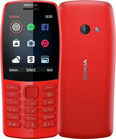 Nokia 210 color rojo